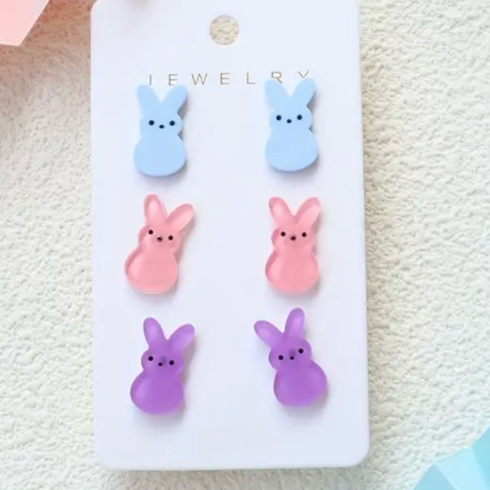 Three Pair of Easter Bunny Earrings